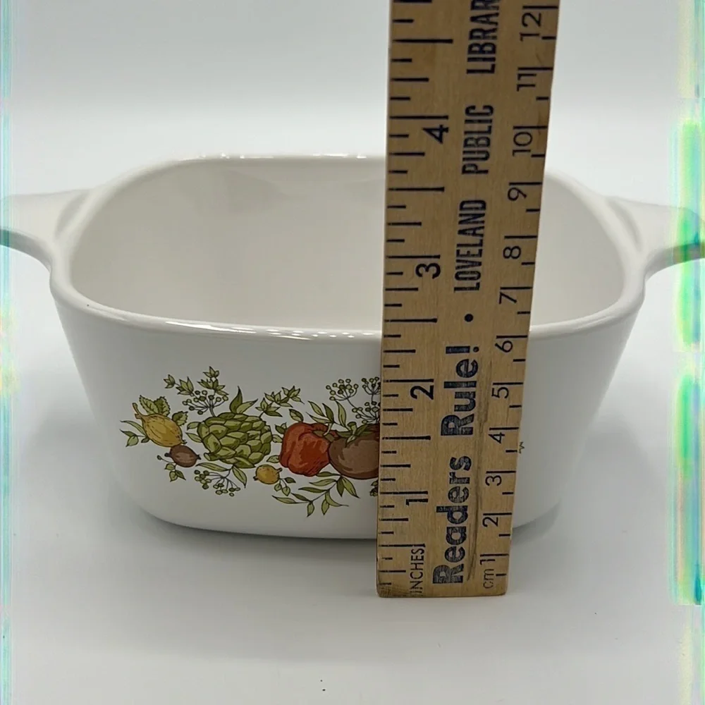 CORNINGWARE 2 3/4 CUP COOKWARE DISH SPICE OF LIFE